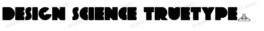 design science truetype字体转换